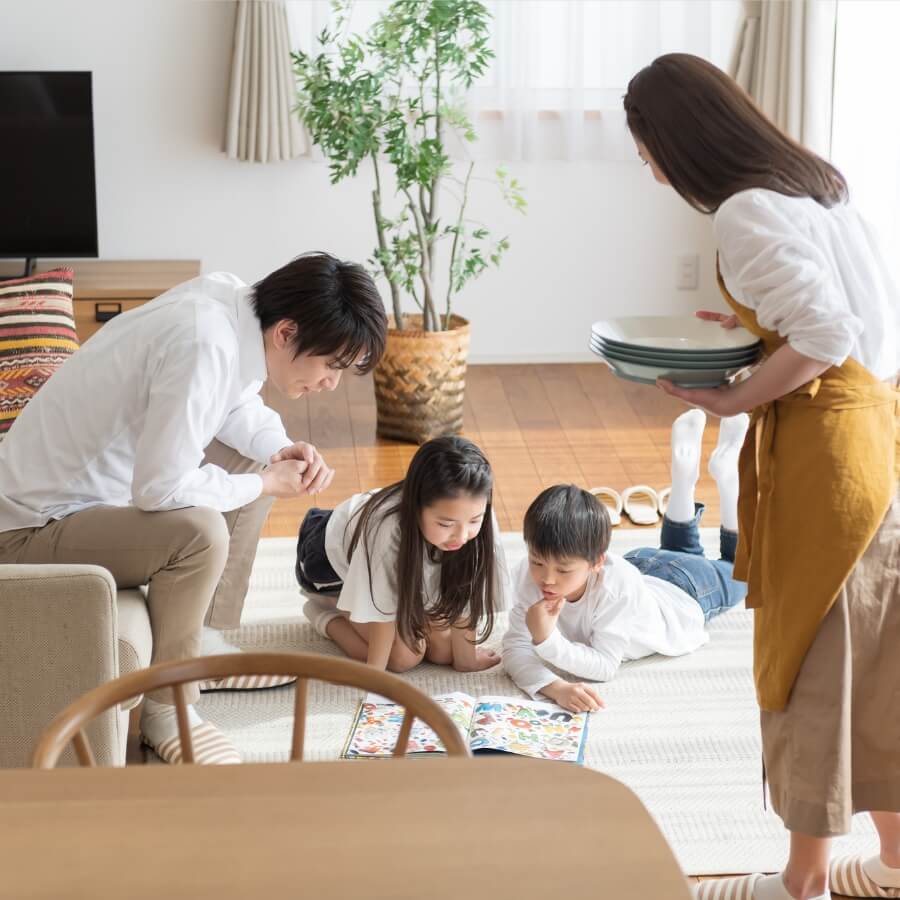 家族が集まる間取り