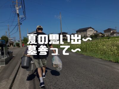 お盆はやっぱりお墓参り
